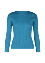 A product shot of the PLEATS PLEASE ISSEY MIYAKE MONTHLY COLORS FEBRUARY prêt à porter in blue (76).