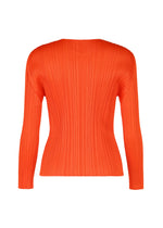 A detail shot of the PLEATS PLEASE ISSEY MIYAKE MONTHLY COLORS FEBRUARY prêt à porter.