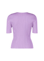 A detail shot of the Pleats Please Issey Miyake MONTHLY COLORS shirt.