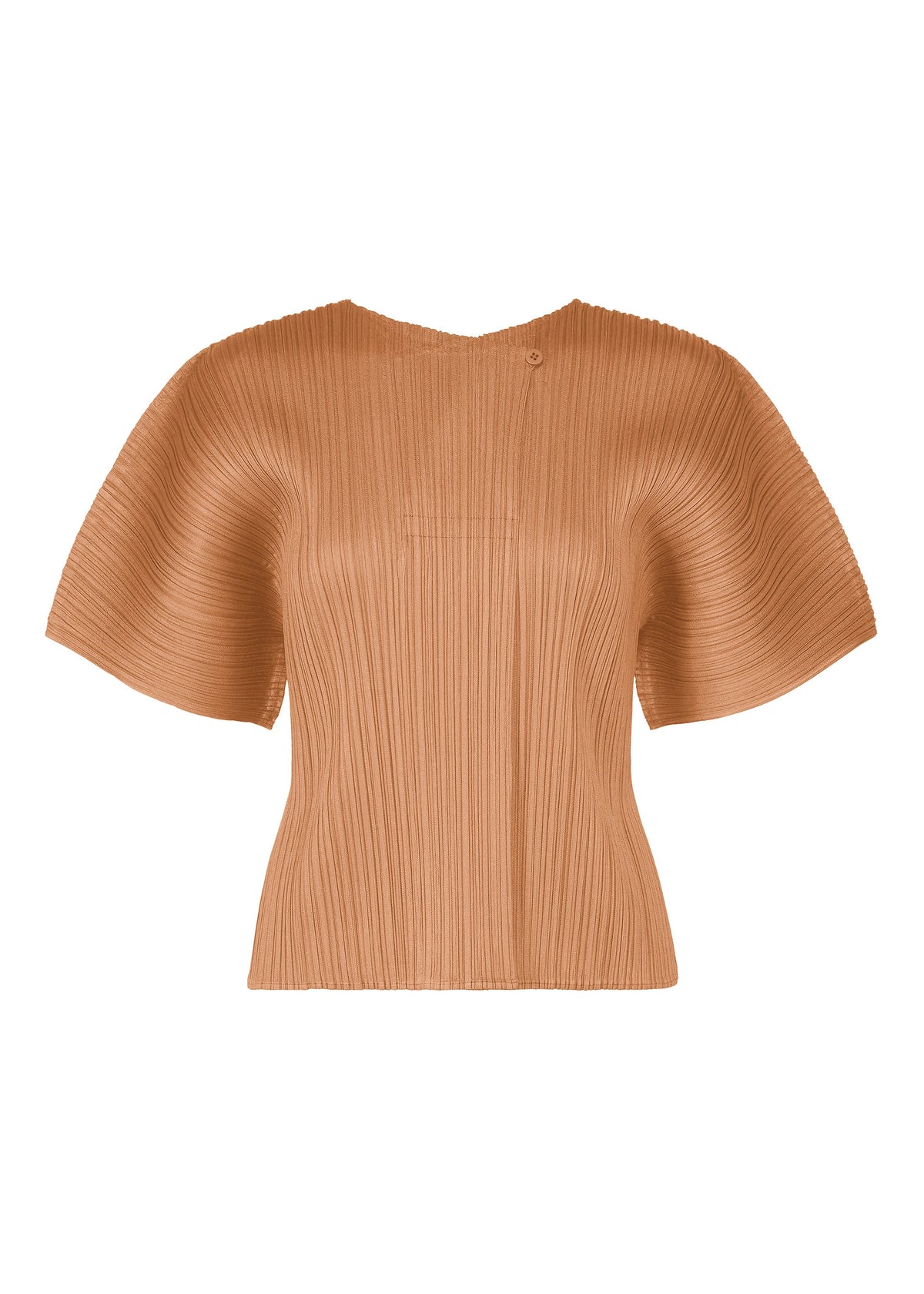 A product shot of the PLEATS PLEASE ISSEY MIYAKE MONTHLY COLORS : JUNE shirt in pink beige.