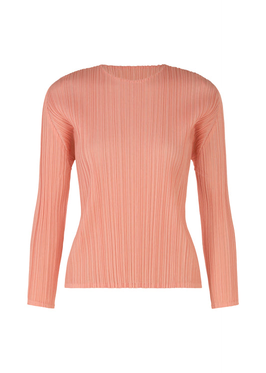 RAMIE PLEATS Top Coral Pink