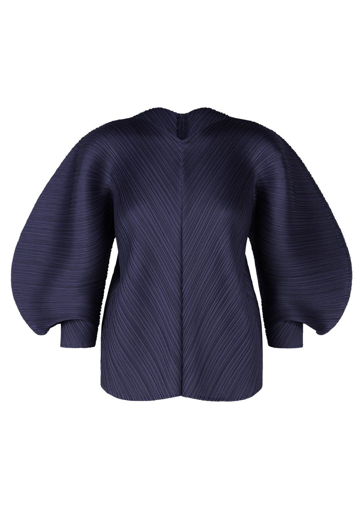 A product shot of the PLEATS PLEASE ISSEY MIYAKE COAST pp66jk46175os in navy.