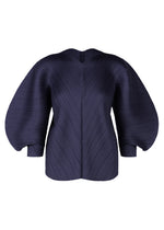 A product shot of the PLEATS PLEASE ISSEY MIYAKE COAST pp66jk46175os in navy.