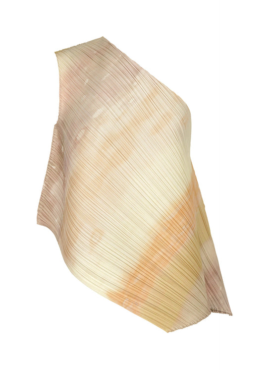 A product shot of the Pleats Please Issey Miyake SEA BUBBLE shirt in greige (42), recurring_style.