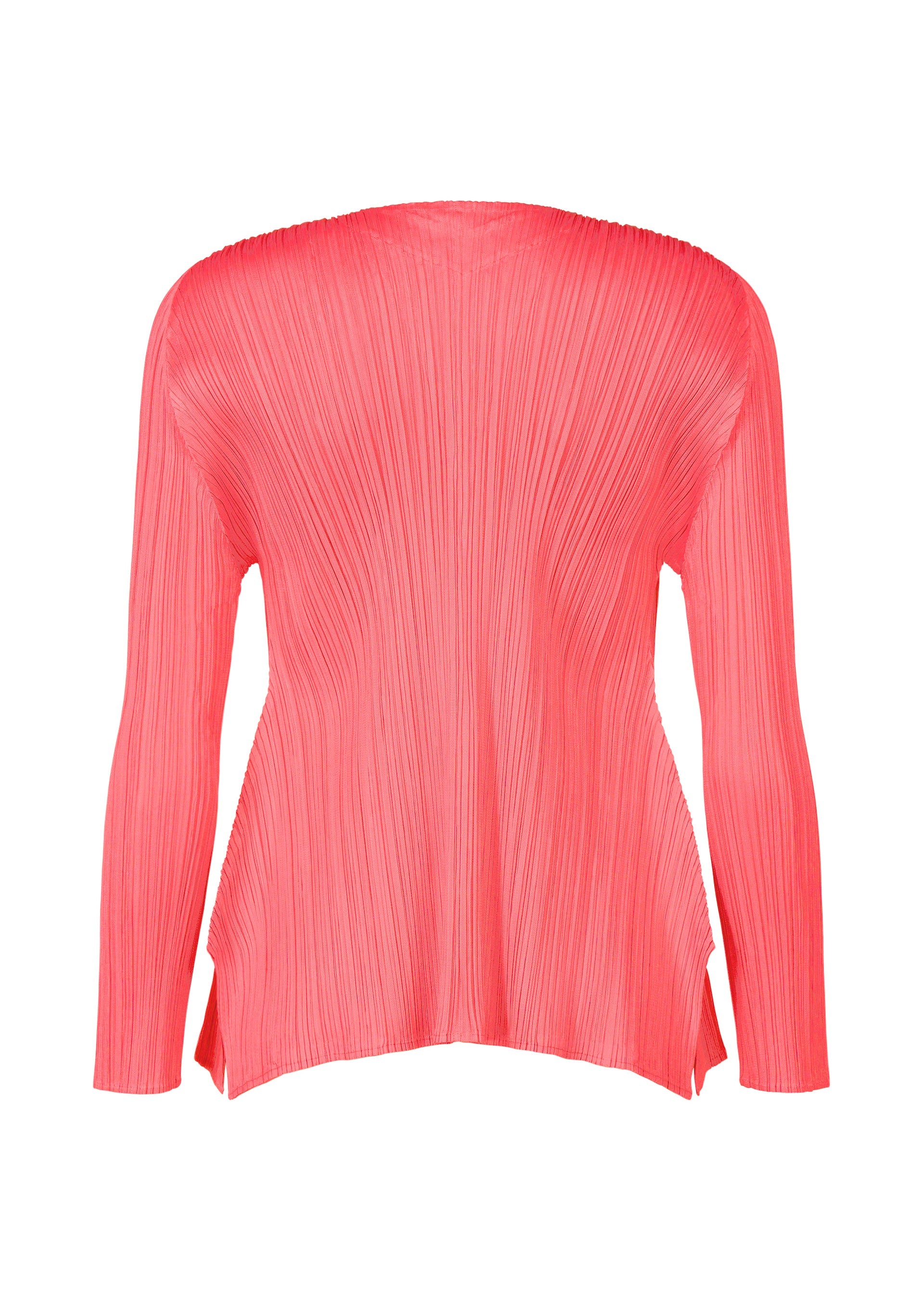 A detail shot of the Pleats Please Issey Miyake MONTHLY COLORS MARCH prêt à porter.