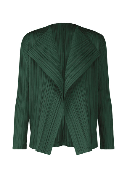 RAMIE PLEATS Cardigan Dark Green – ISSEY MIYAKE EU