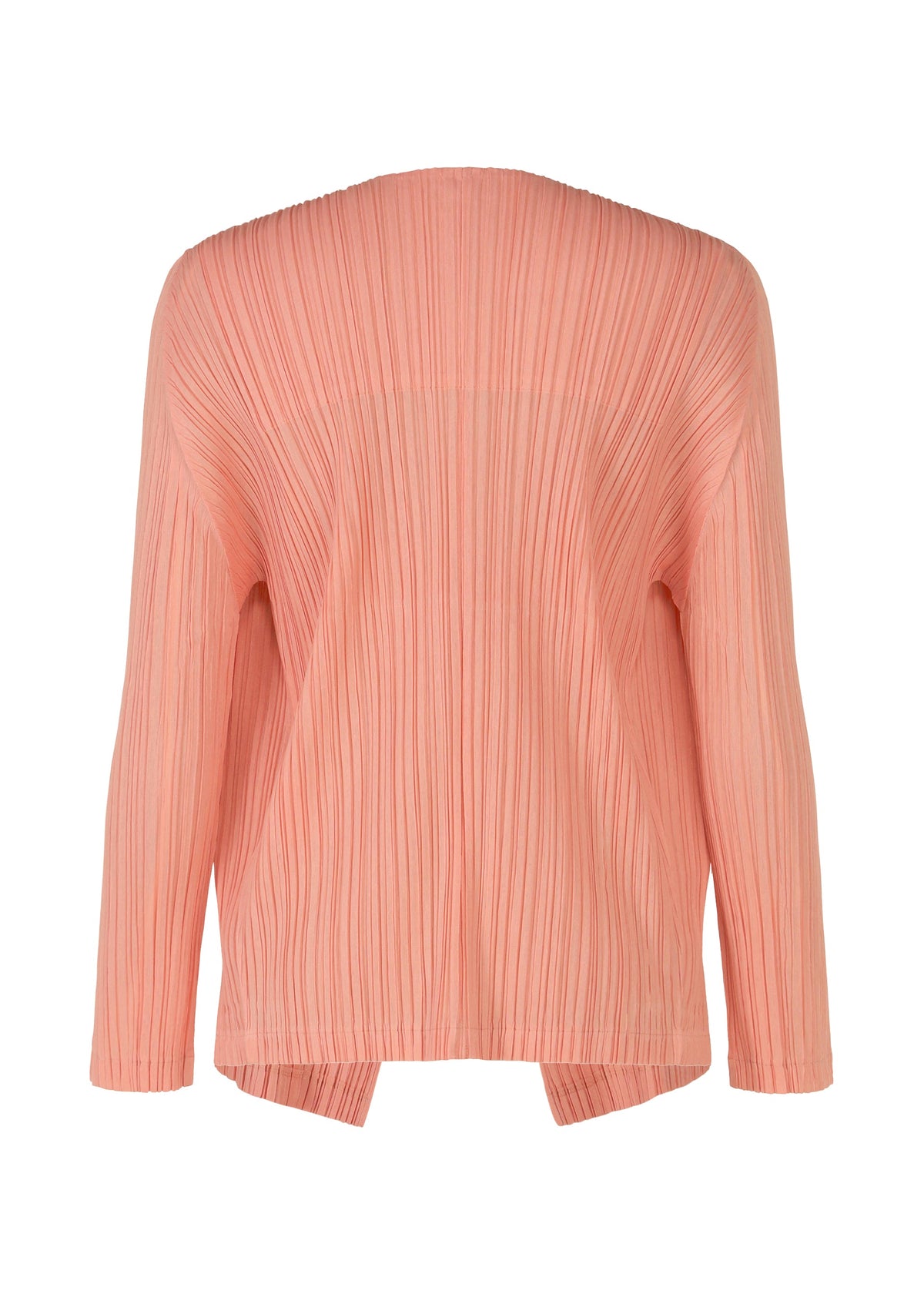 A detail shot of the Pleats Please Issey Miyake RAMIE PLEATS prêt à porter.