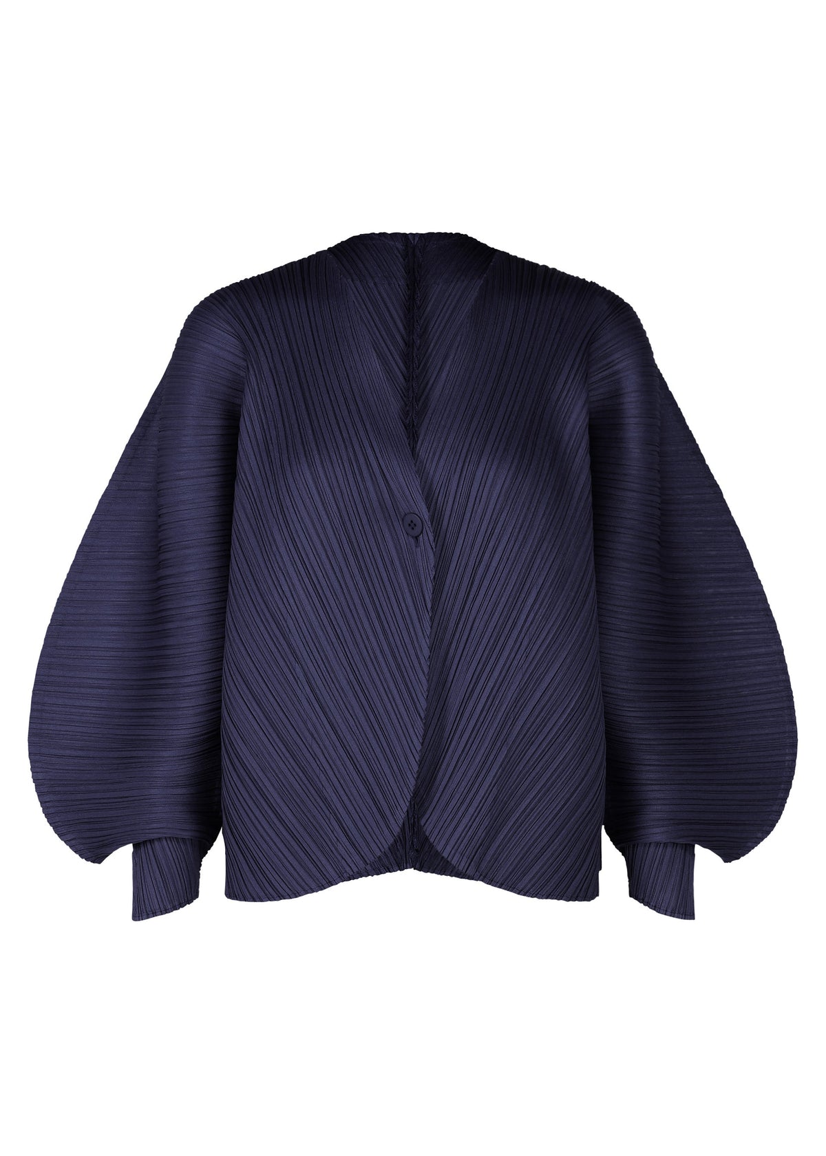 A product shot of the PLEATS PLEASE ISSEY MIYAKE COAST pp66jo46275os in navy.
