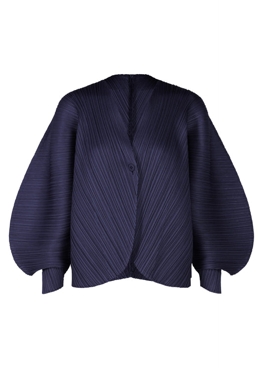A product shot of the PLEATS PLEASE ISSEY MIYAKE COAST pp66jo46275os in navy.