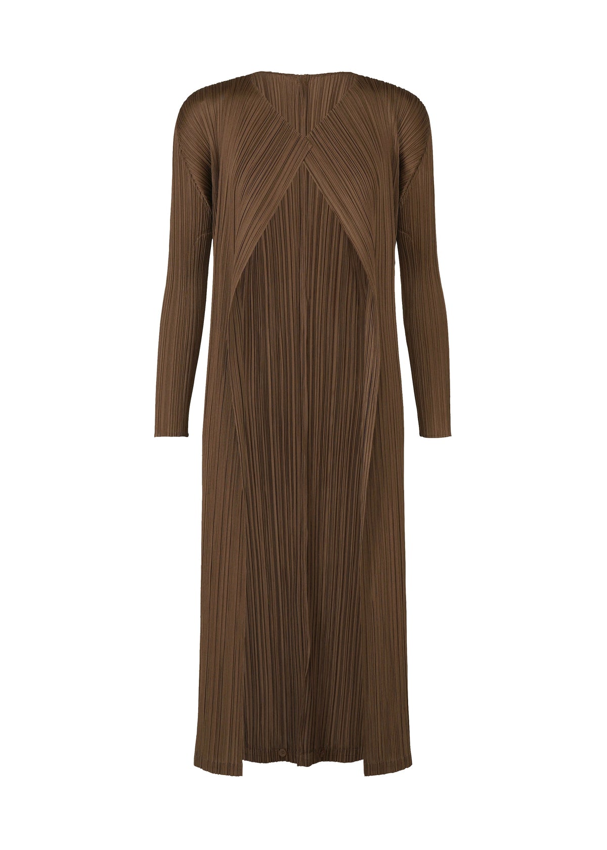 A product shot of the Pleats Please Issey Miyake SWING SOLID cardigan in .