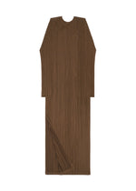 A detail shot of the Pleats Please Issey Miyake SWING SOLID cardigan.