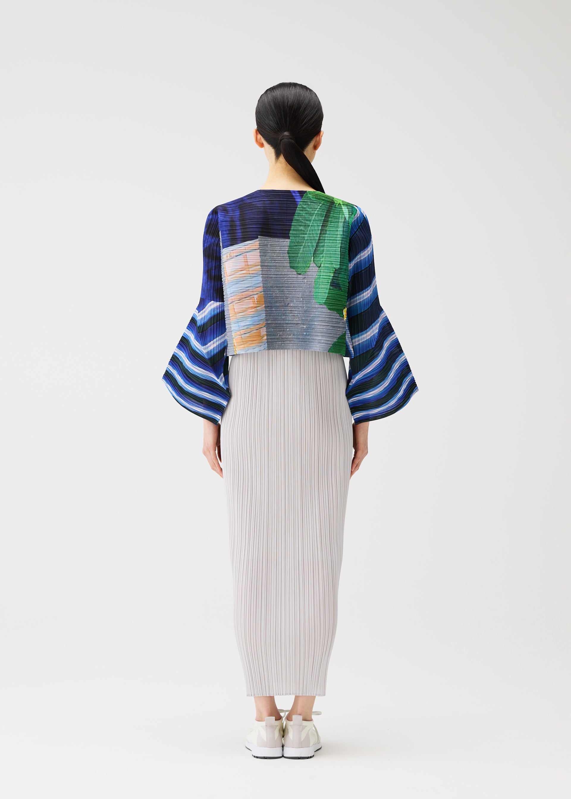 ISSEY MIYAKE カラフル シルク ジャケット PLEATS PLEASE ISSEY MIYAKE “MONTHLY COLORS : MAY × PATH”｜WORKS
