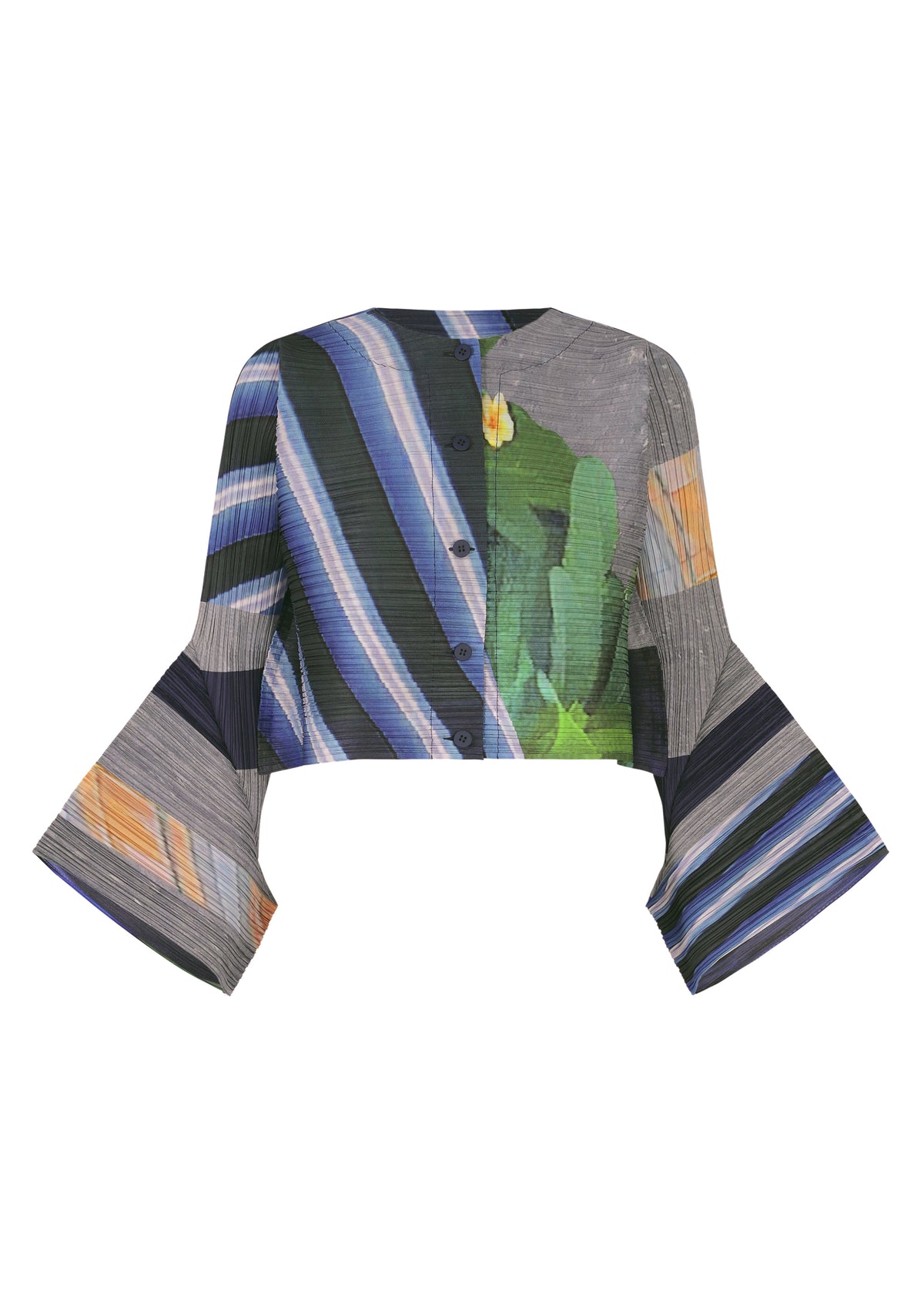 Gilet CITY COLLAGE Gris et Marine