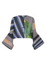 Gilet CITY COLLAGE Gris et Marine