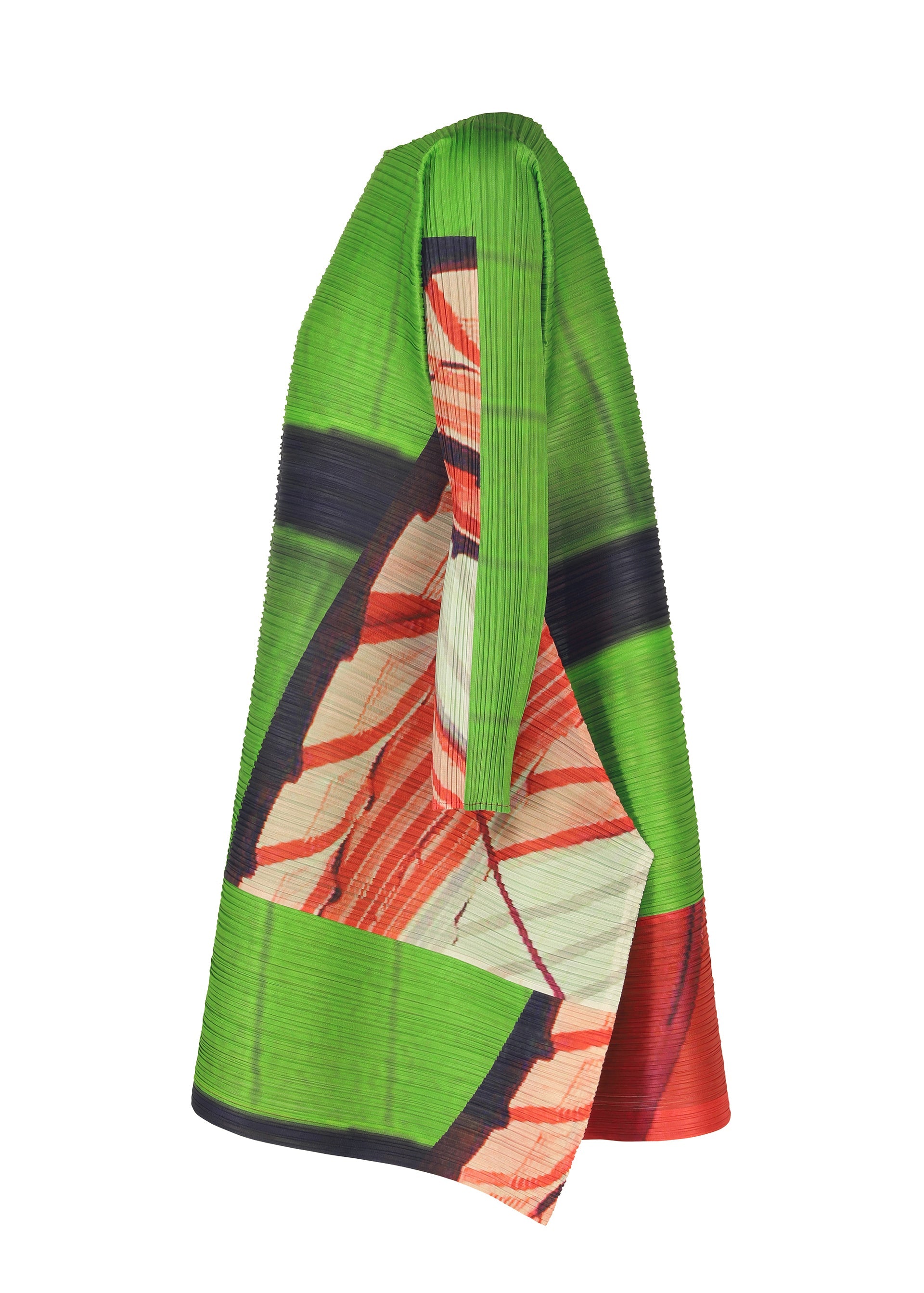 CITY COLLAGE Tunic Red x Green – ISSEY MIYAKE EU