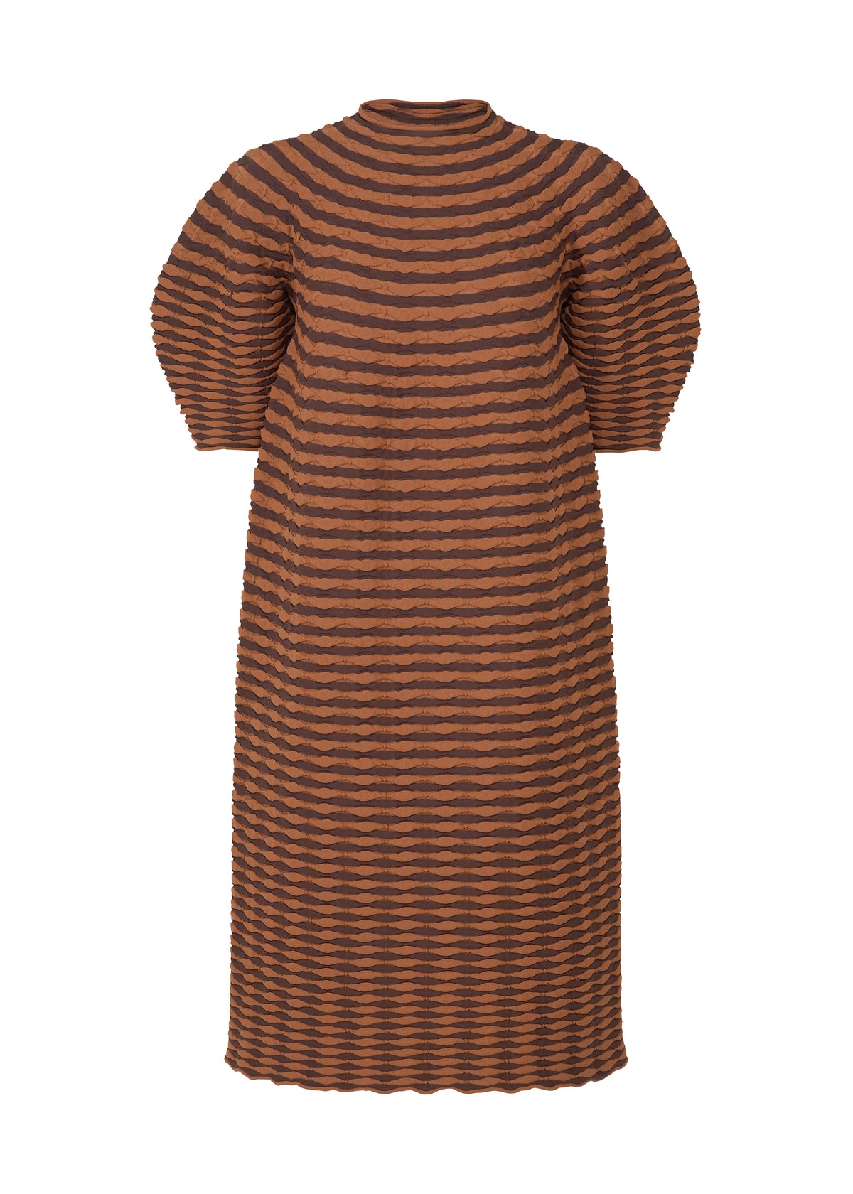 COLORFUL MUSHROOM KNIT Dress Brown