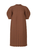 COLORFUL MUSHROOM KNIT Dress Brown