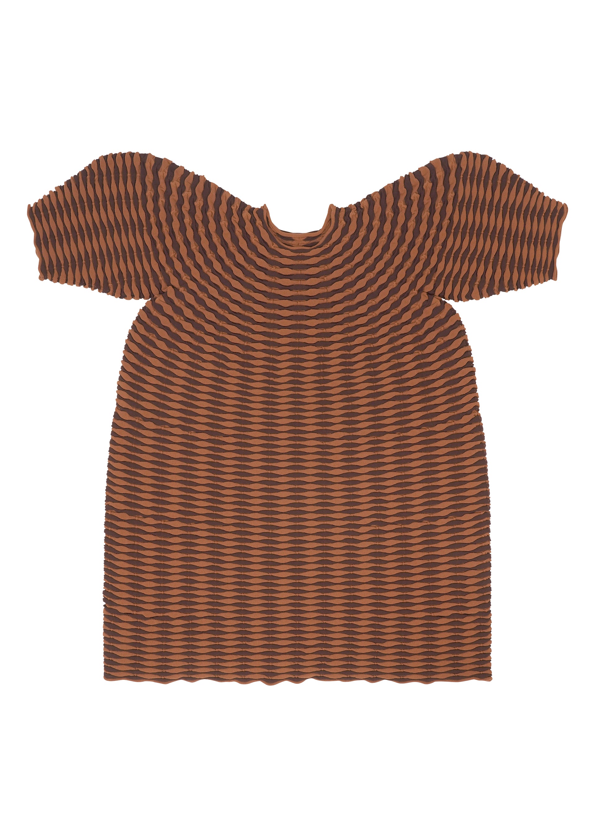 COLORFUL MUSHROOM KNIT Dress Brown – ISSEY MIYAKE EU