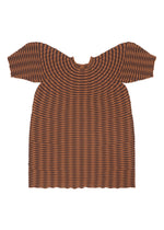 COLORFUL MUSHROOM KNIT Dress Brown