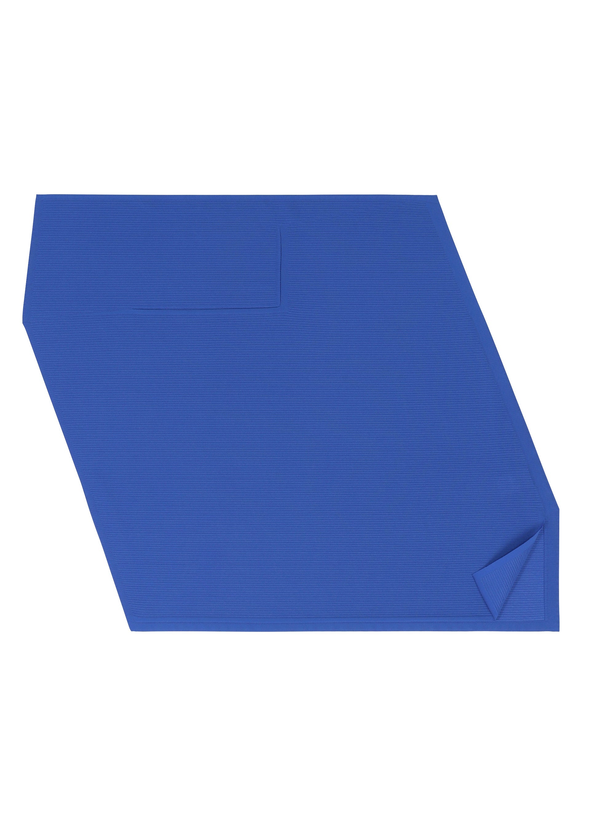 A detail shot of the Pleats Please Issey Miyake A POC SEA GLASS shirt.