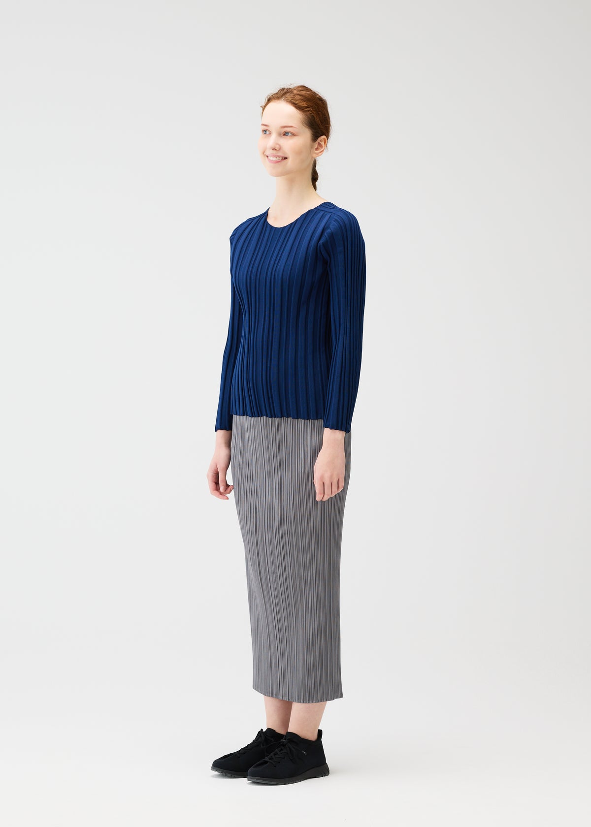 RIB KNIT Top Navy