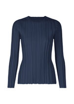 RIB KNIT Top Navy