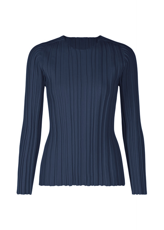 RIB KNIT Top Navy