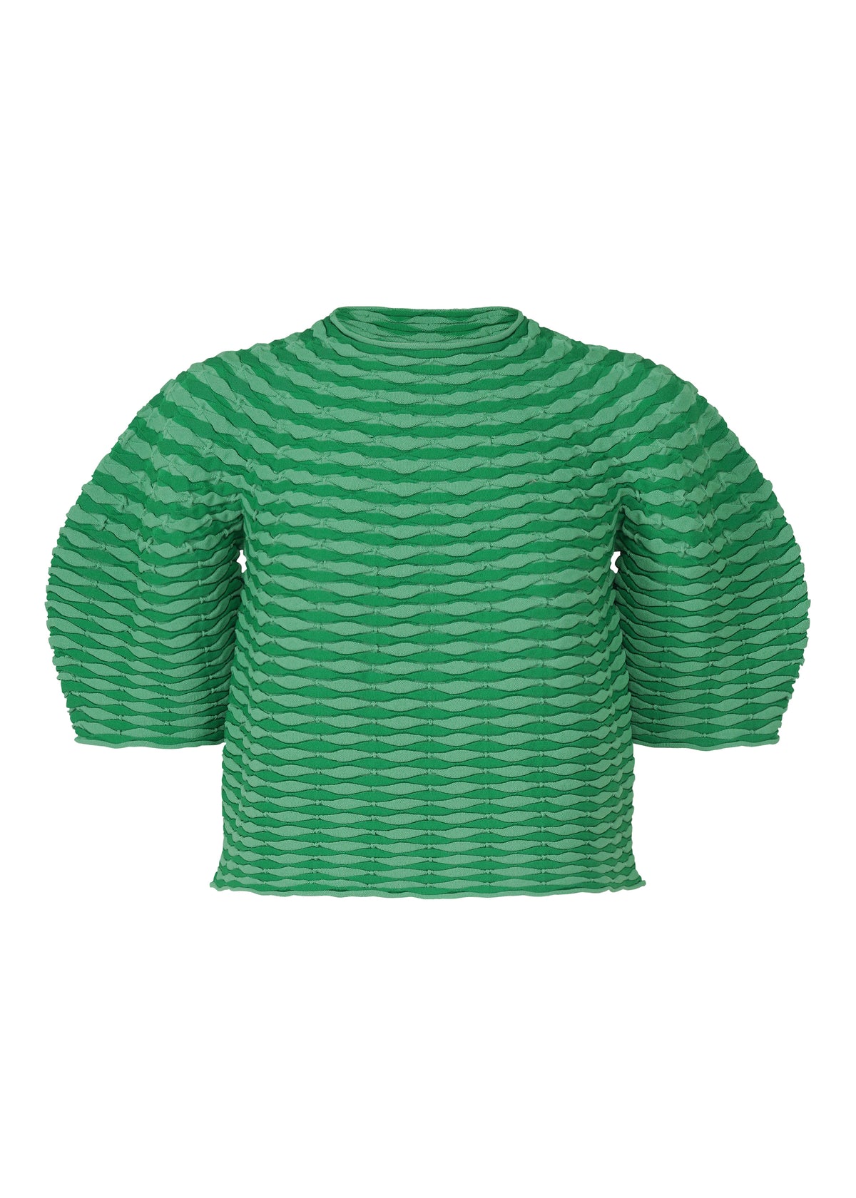 COLORFUL MUSHROOM KNIT Top Grass Green