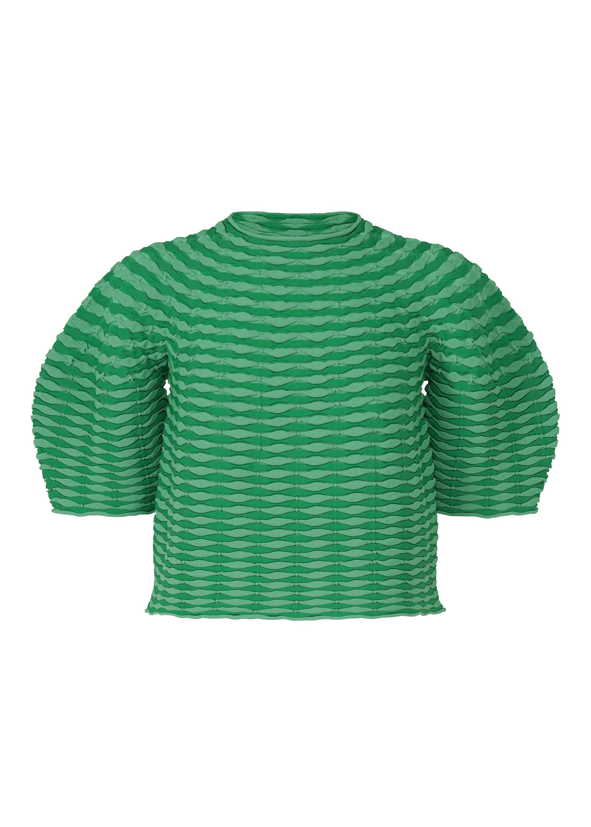 COLORFUL MUSHROOM KNIT Top Grass Green