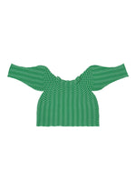 COLORFUL MUSHROOM KNIT Top Grass Green