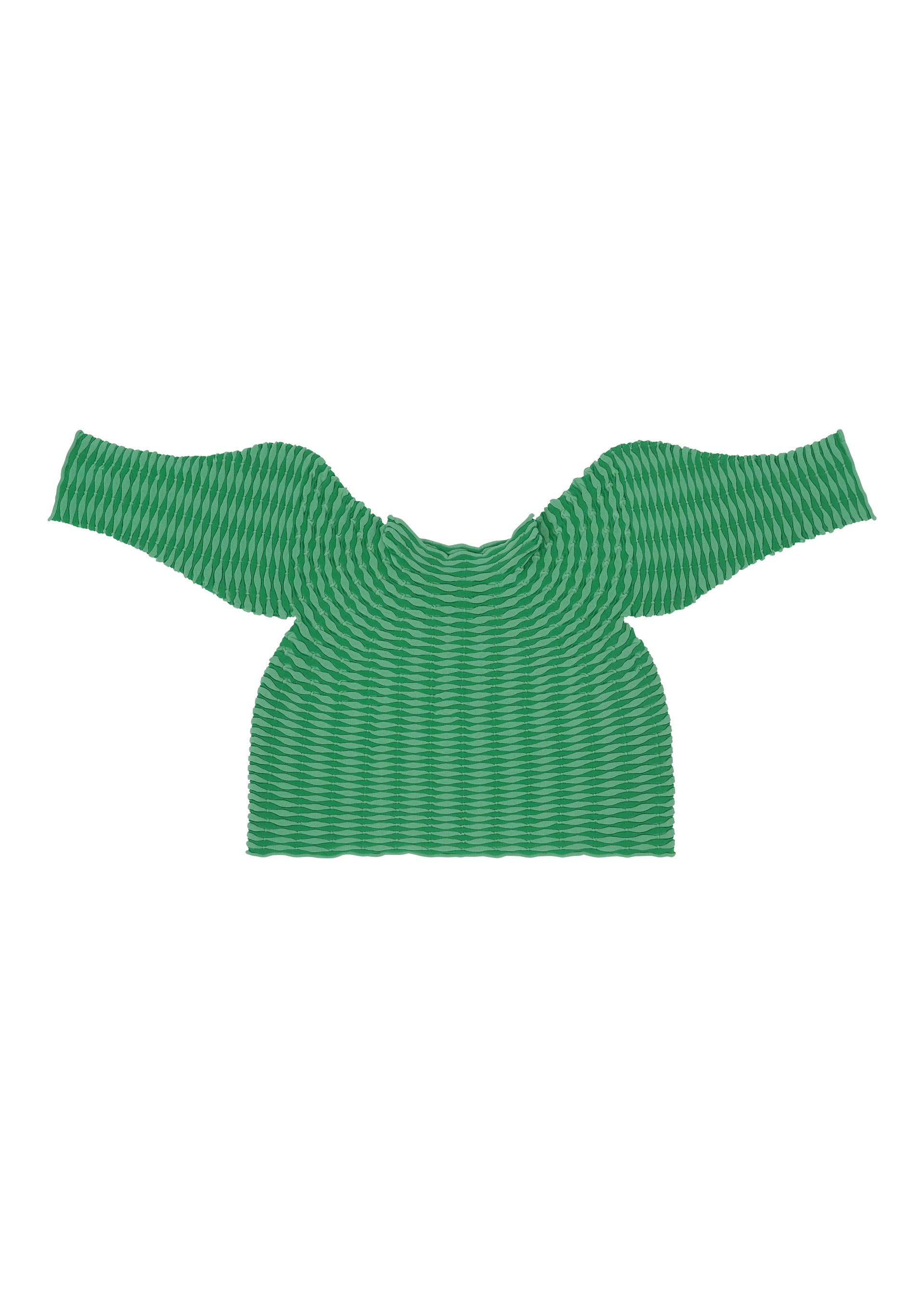 COLORFUL MUSHROOM KNIT Top Grass Green