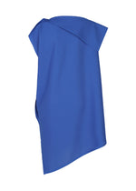 A detail shot of the Pleats Please Issey Miyake A POC SEA GLASS shirt.