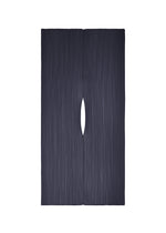 A product shot of the Pleats Please Issey Miyake MADAME T MAY stole in navy (75), recurring_style, restock.
