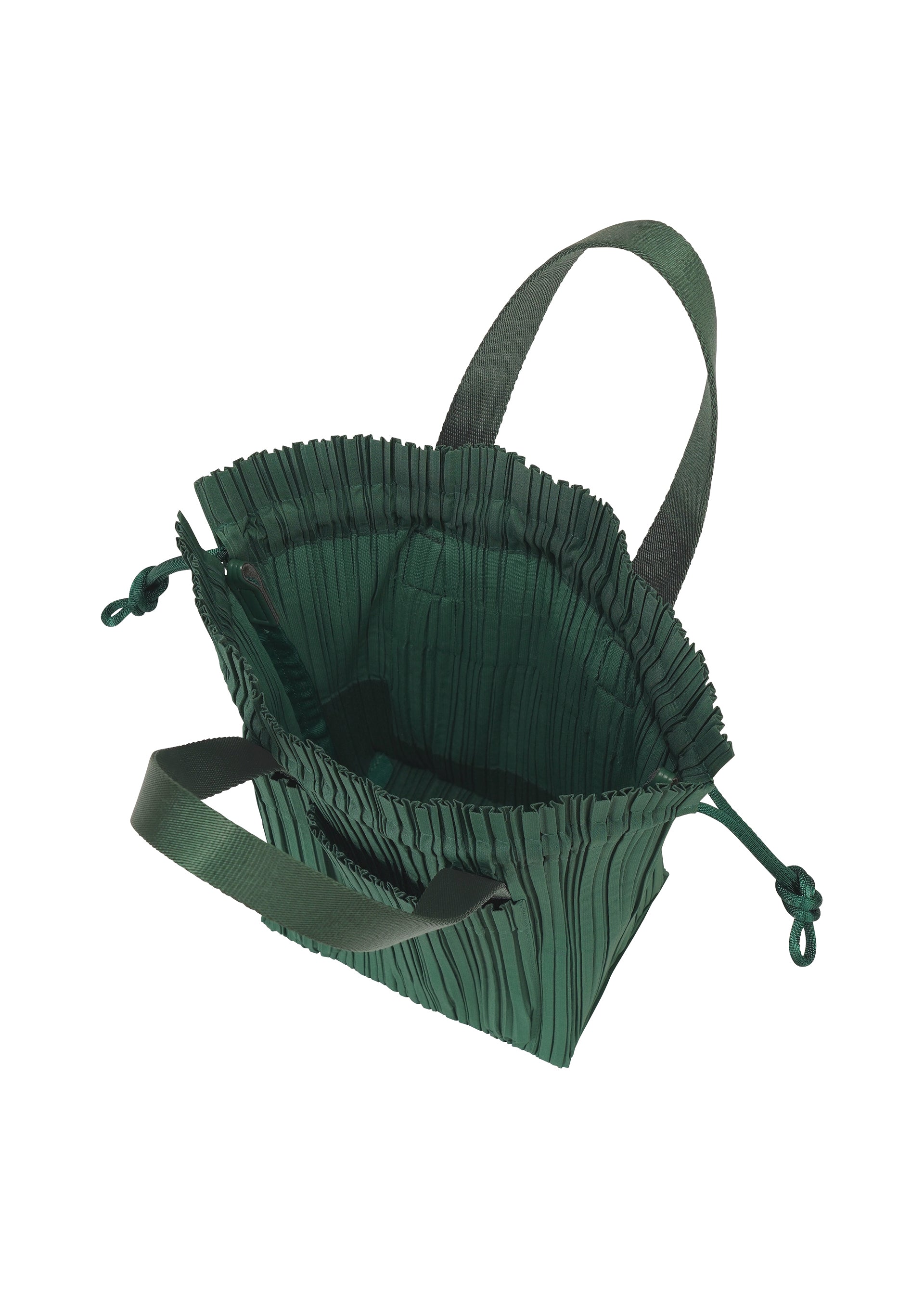 PLEATS TOTE BAG Shoulder Bag Dark Green