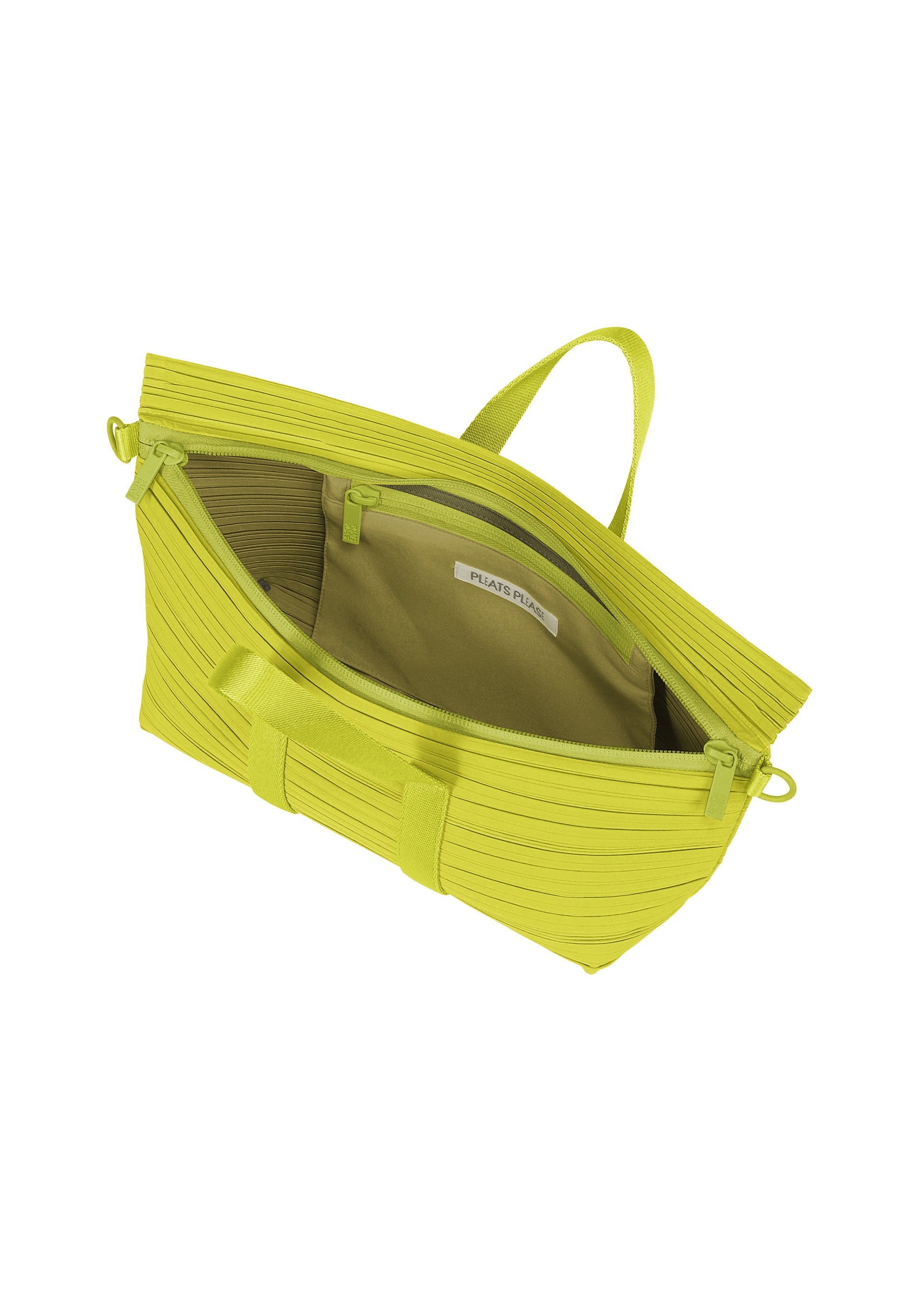 A detail shot of the PLEATS PLEASE ISSEY MIYAKE PLEATS BOSTON BAG bag.