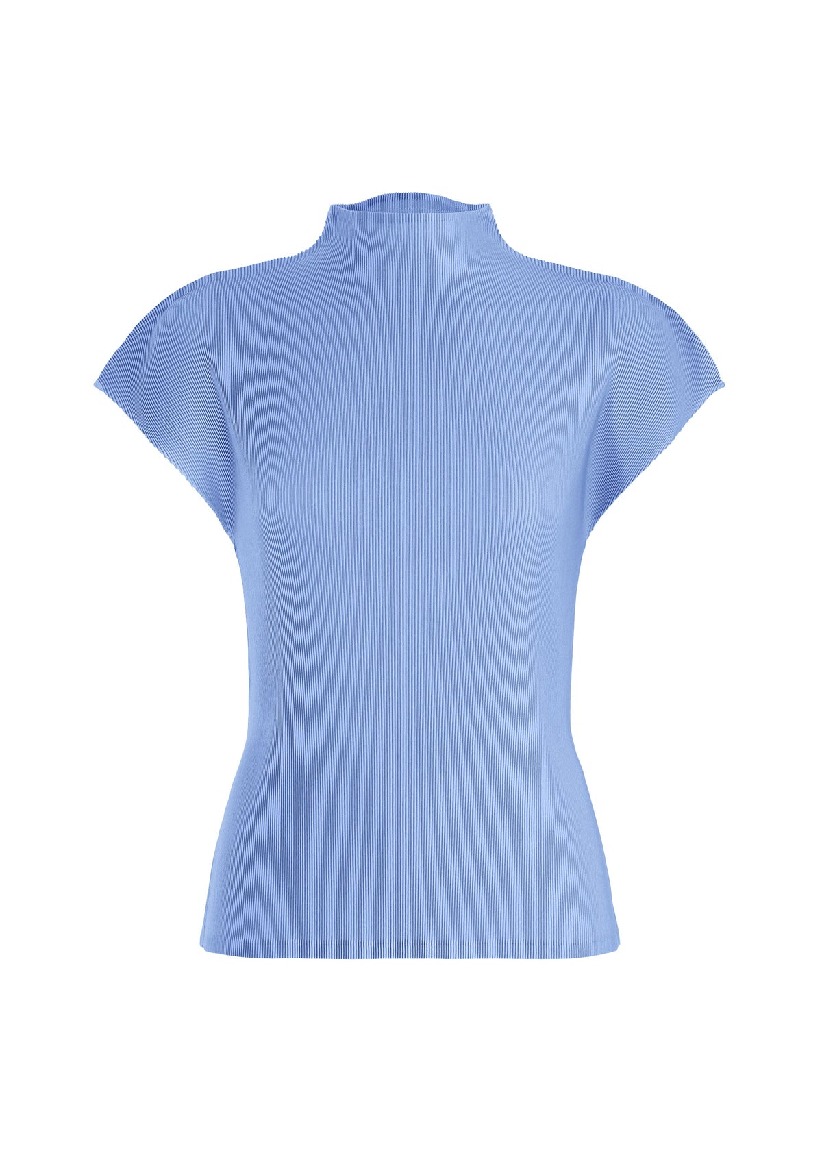 A product shot of the PLEATS PLEASE ISSEY MIYAKE MIST AUGUST shirt in light blue.