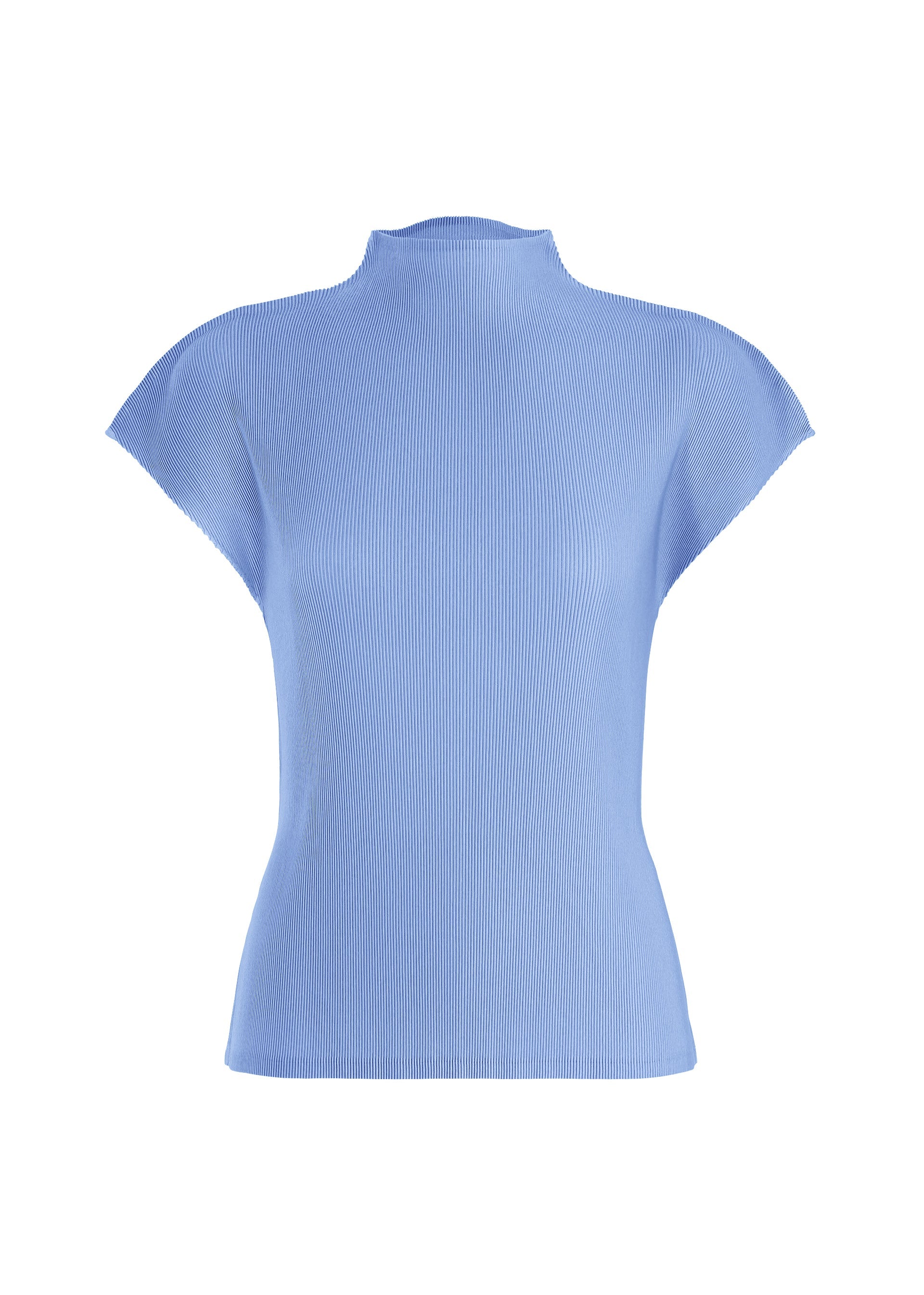 A product shot of the PLEATS PLEASE ISSEY MIYAKE MIST AUGUST shirt in light blue.