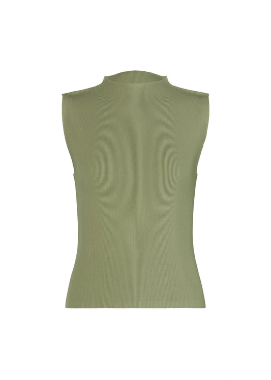 A product shot of the PLEATS PLEASE ISSEY MIYAKE MIST SEPTEMBER shirt in sage.