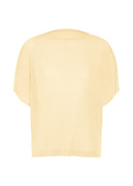 A product shot of the PLEATS PLEASE ISSEY MIYAKE TATAMI AUGUST shirt in off white.
