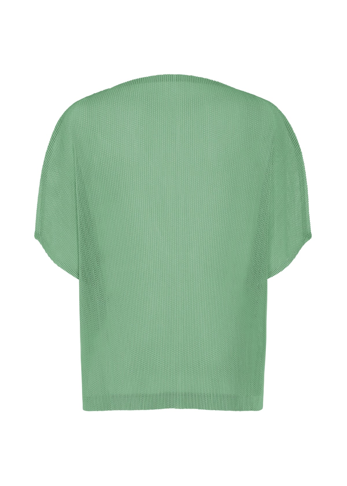 A detail shot of the PLEATS PLEASE ISSEY MIYAKE TATAMI AUGUST shirt.