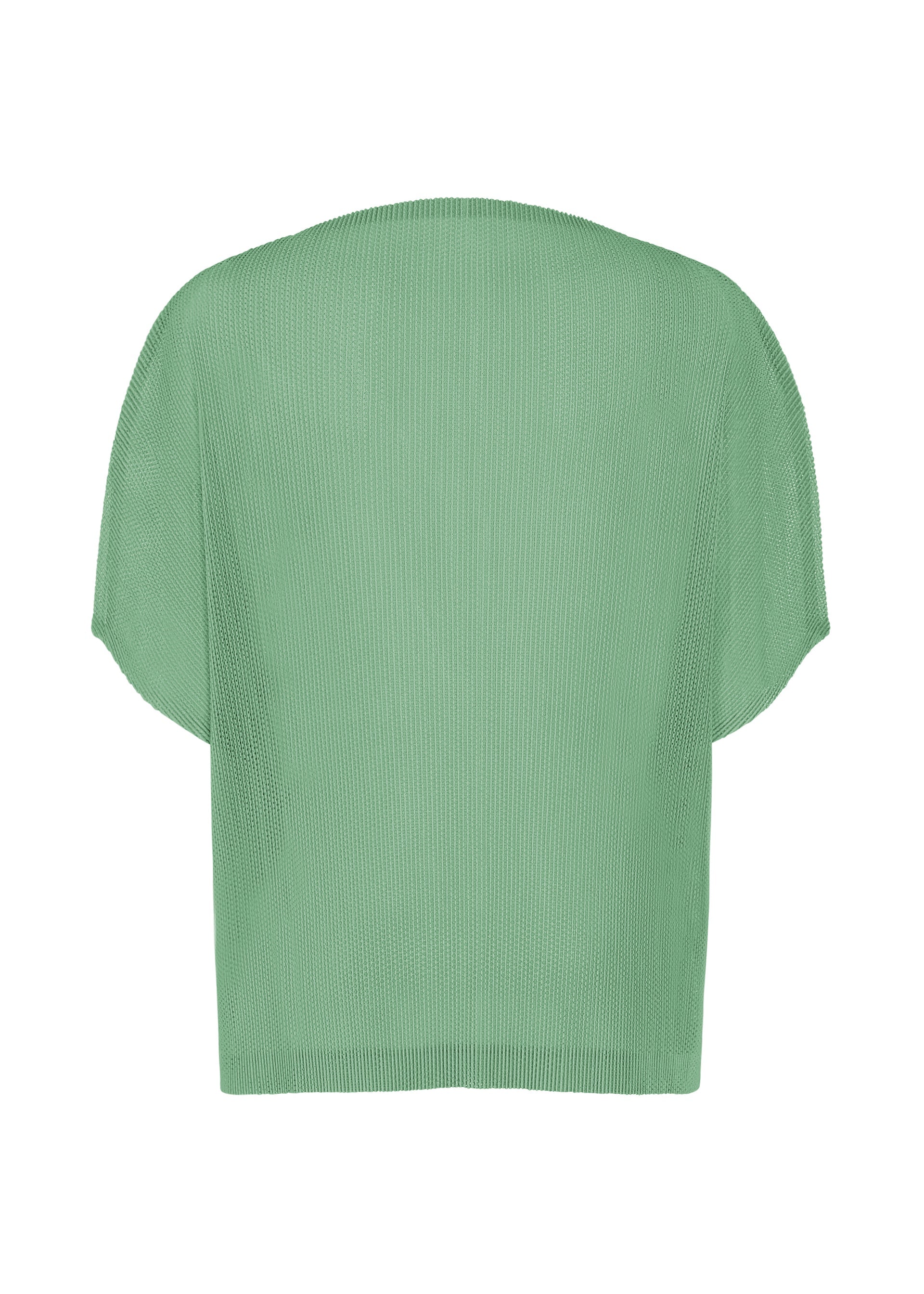 A detail shot of the PLEATS PLEASE ISSEY MIYAKE TATAMI AUGUST shirt.
