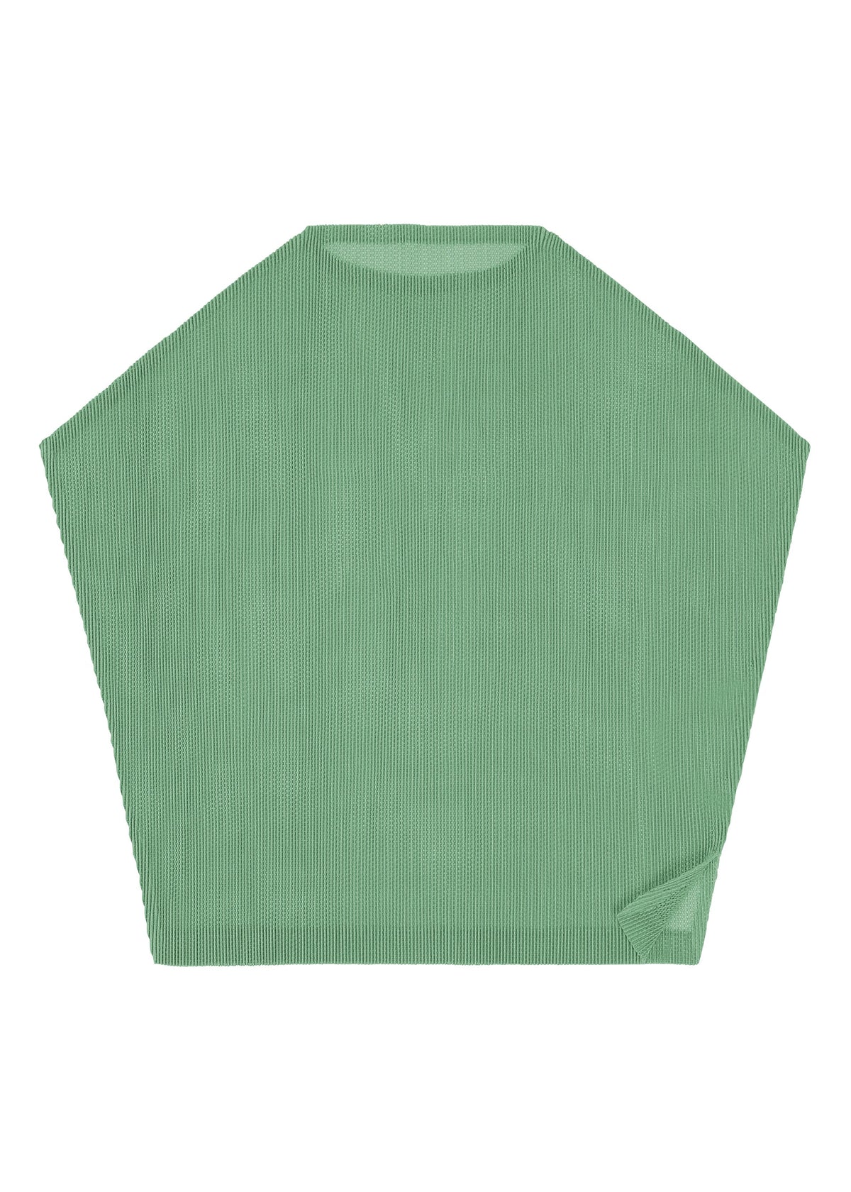 A detail shot of the PLEATS PLEASE ISSEY MIYAKE TATAMI AUGUST shirt.