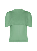A product shot of the PLEATS PLEASE ISSEY MIYAKE TATAMI AUGUST shirt in grayish green.