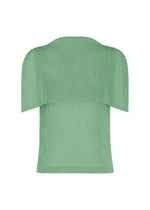 A detail shot of the PLEATS PLEASE ISSEY MIYAKE TATAMI AUGUST shirt.