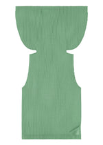 A detail shot of the PLEATS PLEASE ISSEY MIYAKE TATAMI AUGUST shirt.