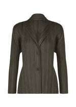 A product shot of the PLEATS PLEASE ISSEY MIYAKE PLEATS JACKET jacket in charcoal.