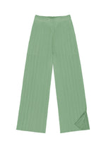 A detail shot of the PLEATS PLEASE ISSEY MIYAKE MONTHLY COLORS : AUGUST pants.