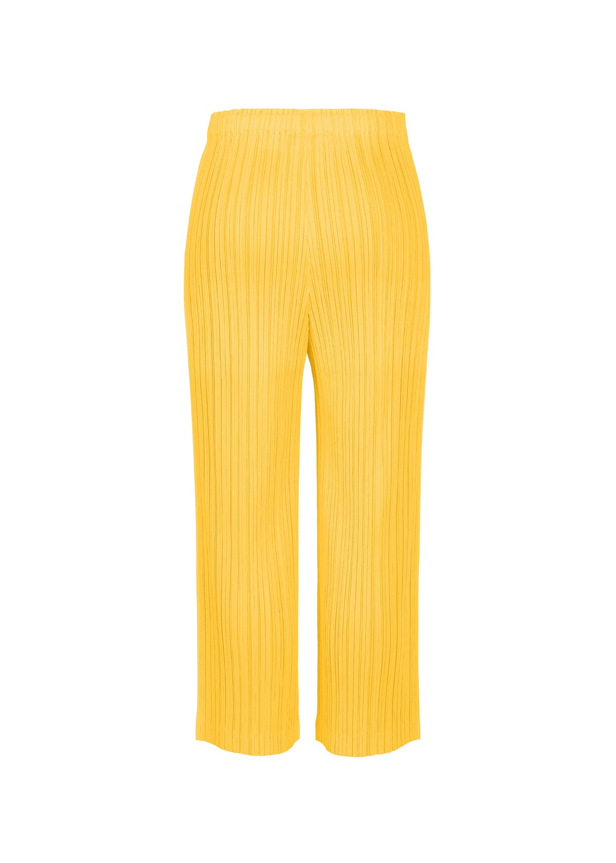 A detail shot of the PLEATS PLEASE ISSEY MIYAKE THICKER BOTTOMS 1 trousers.