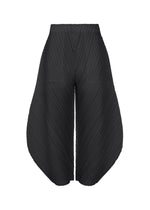 A product shot of the PLEATS PLEASE ISSEY MIYAKE THICKER BOTTOMS 1 trousers in black.