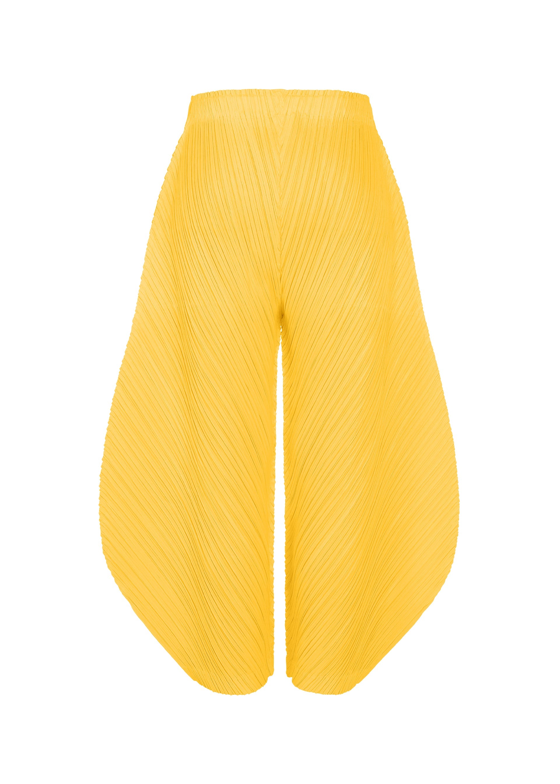 イエロー　PLEATS PLEASE THICKER BOTTOMS 1 THICKER BOTTOMS 1 Trousers Yellow – ISSEY MIYAKE EU